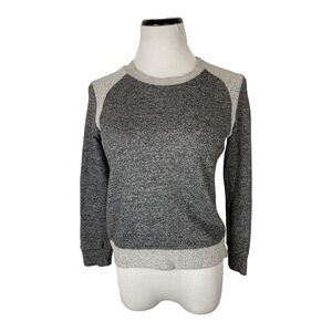 Freeloader Two Tone Gray Sweatshirt Sz XS Classic Comfy Casual
